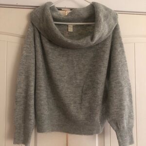 H&M Cowl Neck Off The Shoulder Sweater